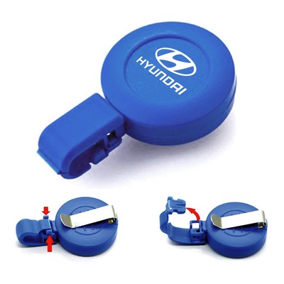 ABS Retractable Badge Reel with Epoxy Dome Print