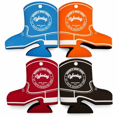 12 oz Cowboy Boot Can Cooler – Collapsible Foam Beverage Insulator for Bars & Events